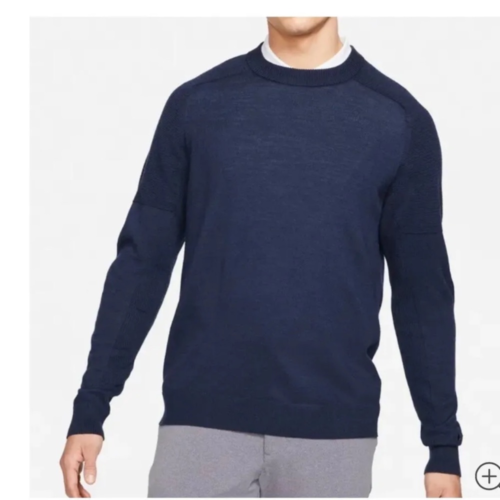 Nike Tiger Woods TW Knit Golf Pullover Sweater  CU9782-451 Navy Blue Men’s XXL